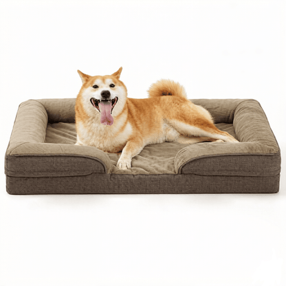 Dog Bed Orthopedic Dog Sofa for Large Dogs,Supportive Foam