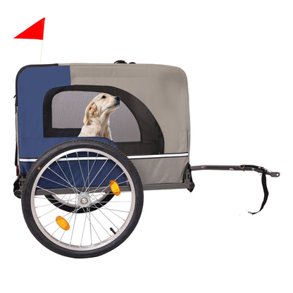 Dog Bike Trailer - Folding Pet Trailer Car for Bicycle, Folding