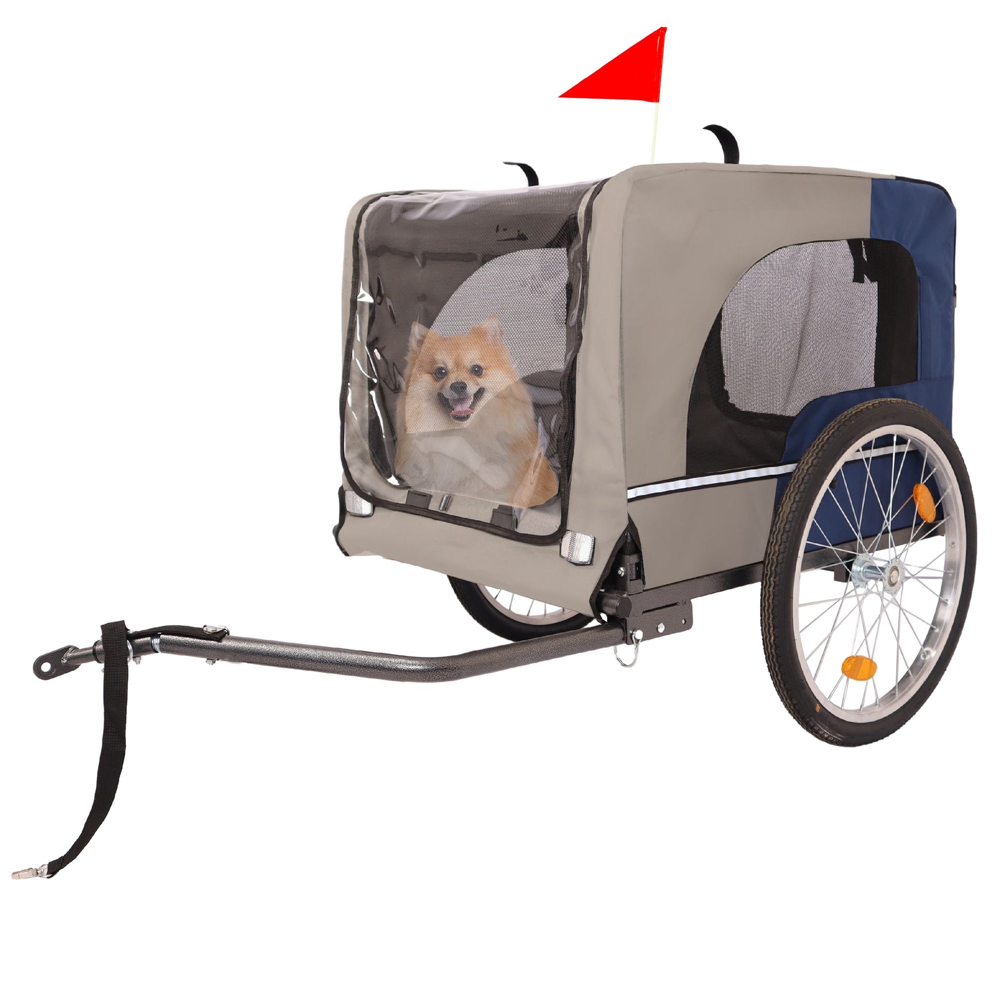Dog Bike Trailer - Folding Pet Trailer Car for Bicycle, Folding