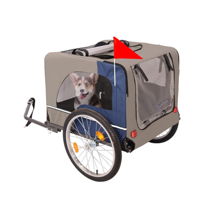 Dog Bike Trailer - Folding Pet Trailer Car for Bicycle, Folding