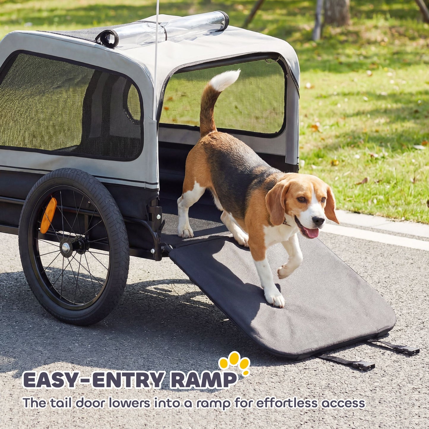 Dog Bike Trailer for Small & Medium Dogs, Universal Bicycle