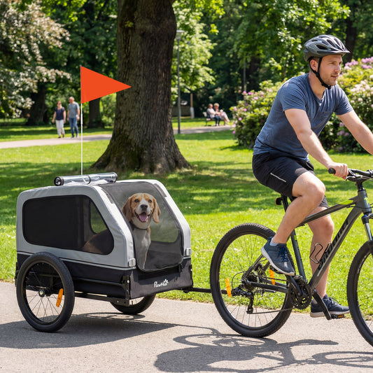 Dog Bike Trailer for Small & Medium Dogs, Universal Bicycle