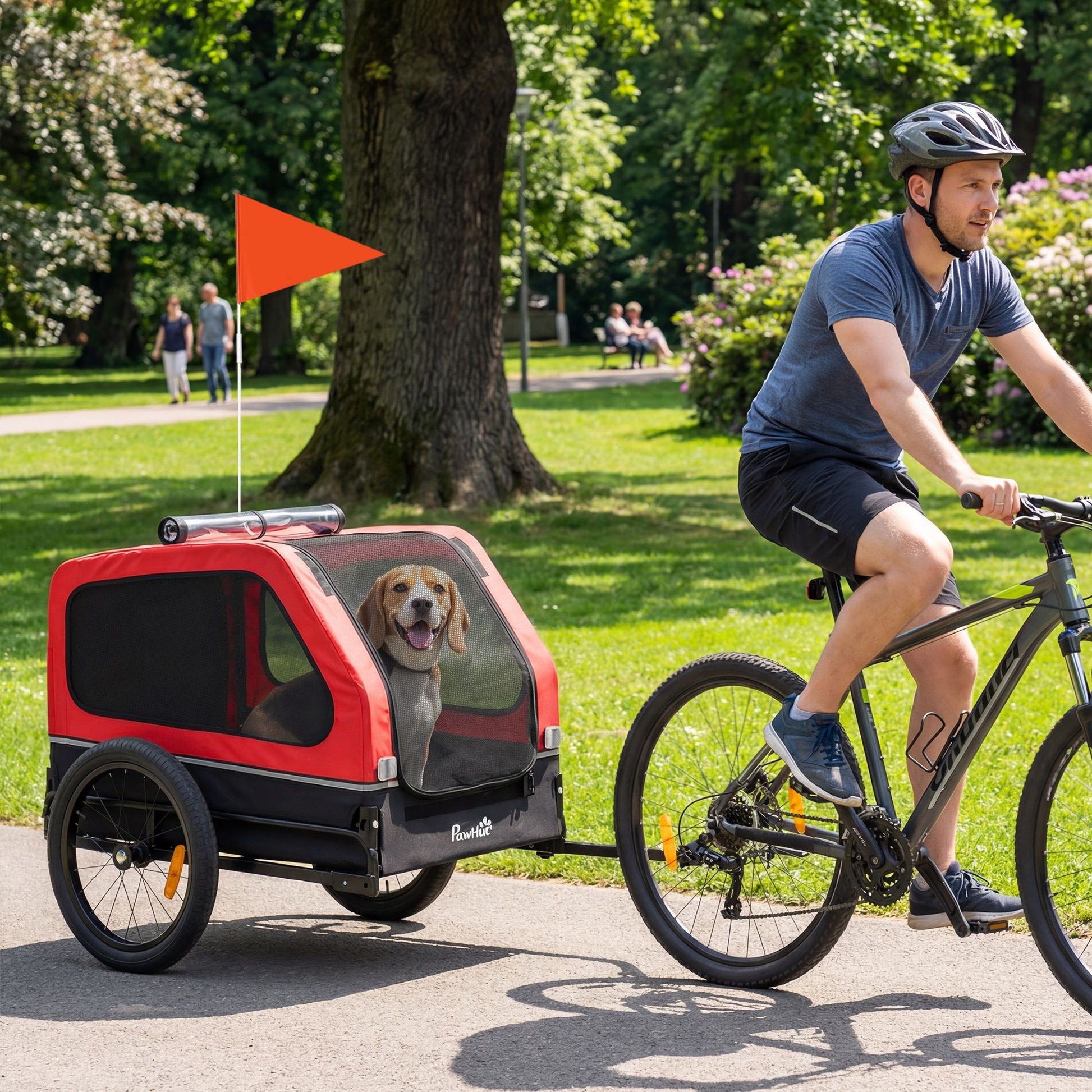 Dog Bike Trailer for Small & Medium Dogs, Universal Bicycle
