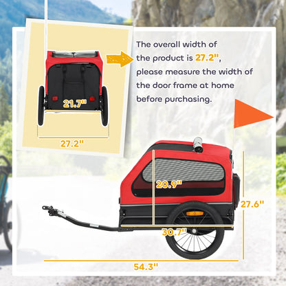 Dog Bike Trailer for Small & Medium Dogs, Universal Bicycle