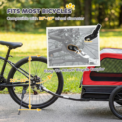 Dog Bike Trailer for Small & Medium Dogs, Universal Bicycle
