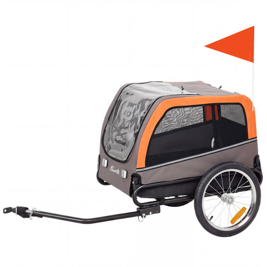 Dog Bike Trailer, Pet Cart Bicycle Carrier with 2 Entrances