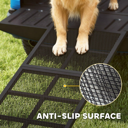 Dog Car Ramp, 75 Extra Long and Wide, Non-Slip Surface, Folding