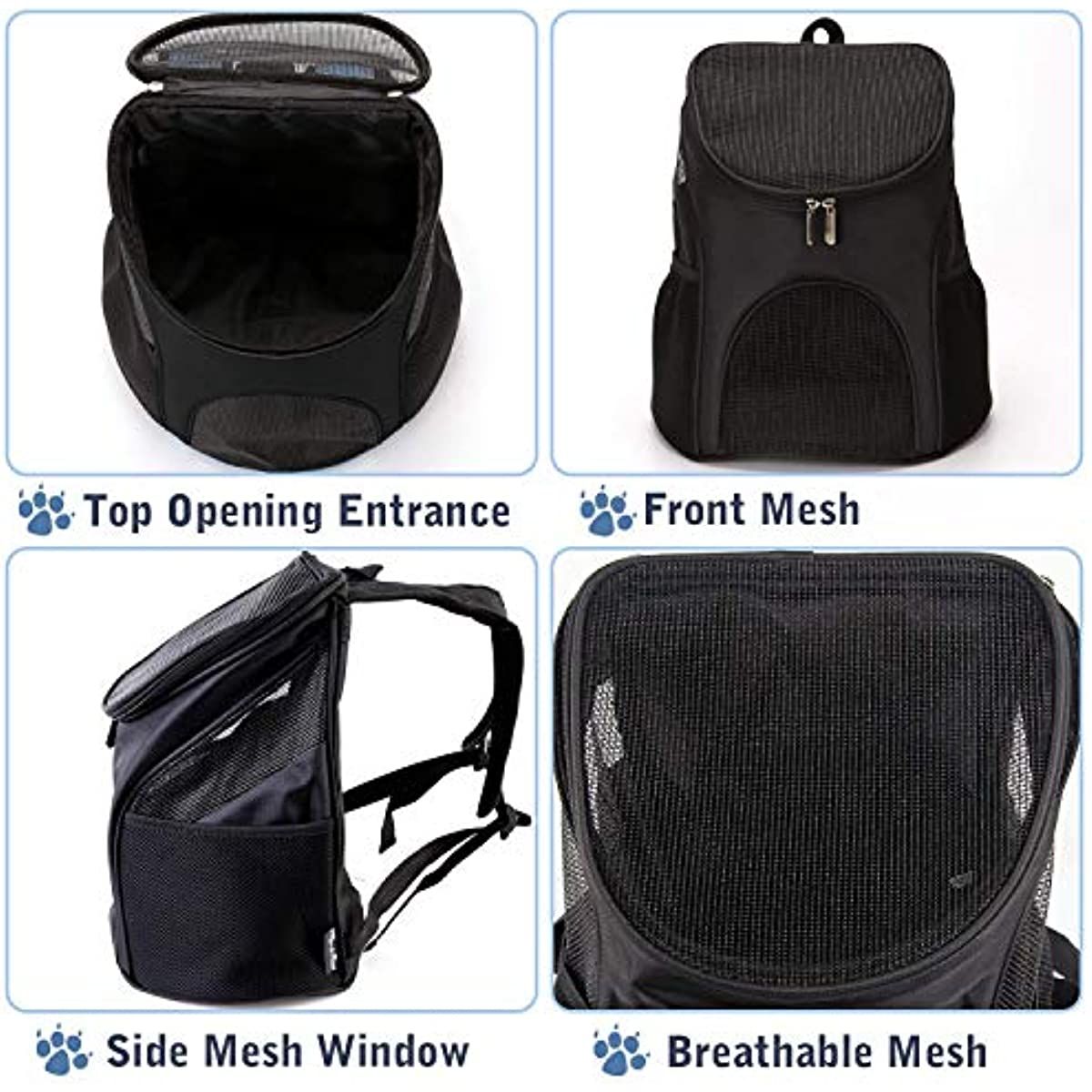 Dog Carrier Backpack Breathable for Small Pets/Cats/Puppies;