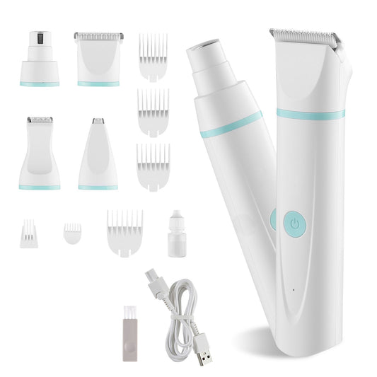 Dog Clippers for Grooming, 4 in 1 Dog Grooming Kit, Low Noise