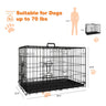 Dog Crate, 36 Inch Medium Dog Cage with Divider and Plastic