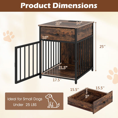 Dog Crate Furniture for Small Dogs Wooden Puppy Kennel