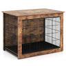 Dog Crate Furniture with Cushion and Double Doors for Small/Medium