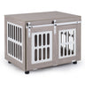Dog Crate Furniture with Sliding Barn Door for Small Medium Dogs