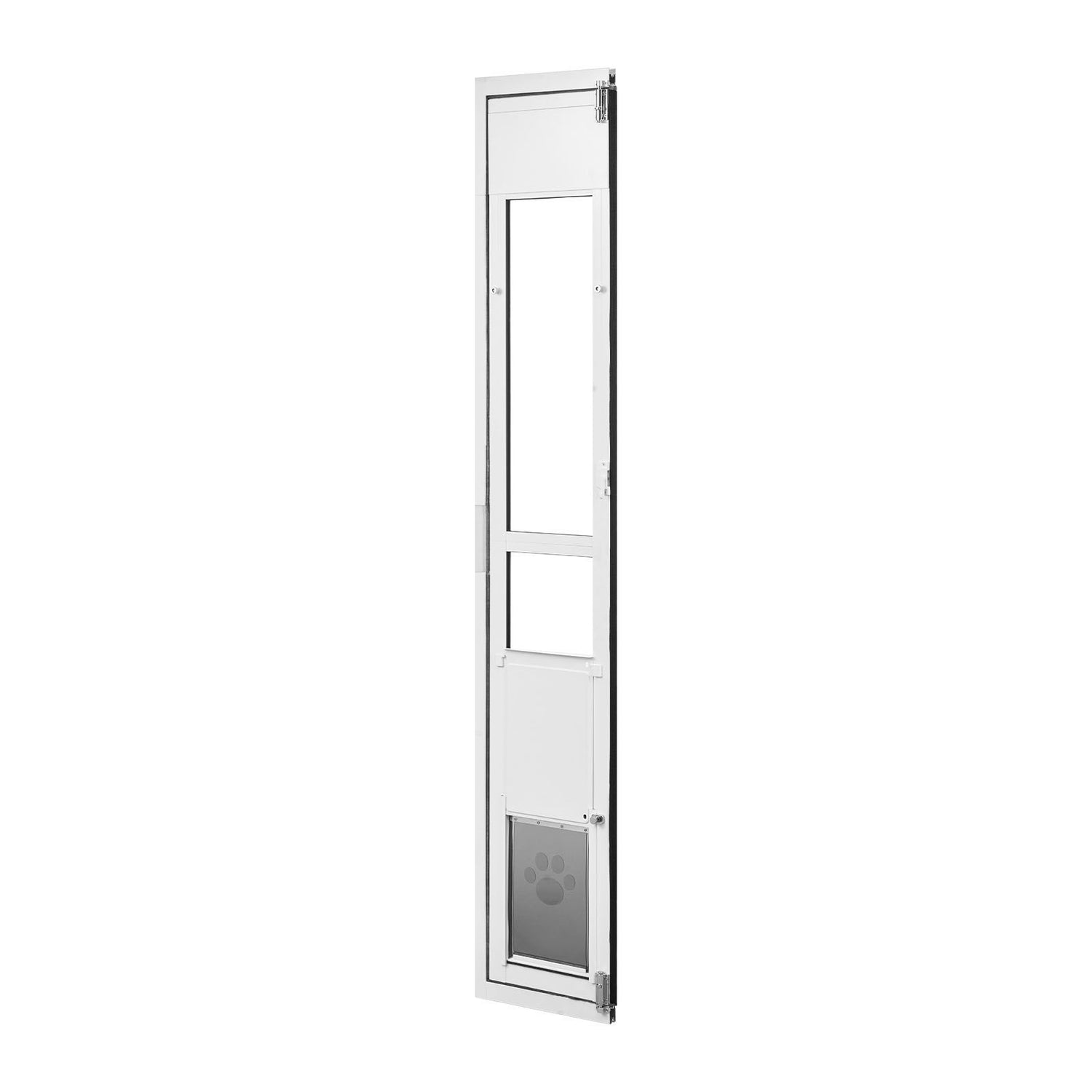 Dog Door for Sliding Glass Door, 75 7/8 Adjustable Height, Aluminum