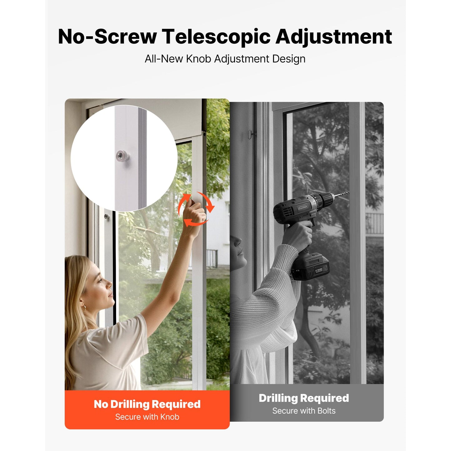 Dog Door for Sliding Glass Door, 91 to 96 in Adjustable Height