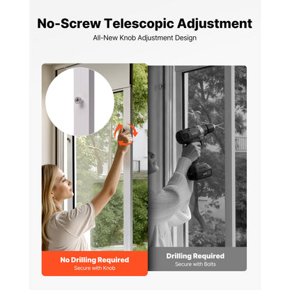Dog Door for Sliding Glass Door, 91 to 96 in Adjustable Height