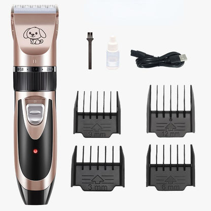 Dog Grooming Kit Clippers; Low Noise; Pet Grooming; Rechargeable;