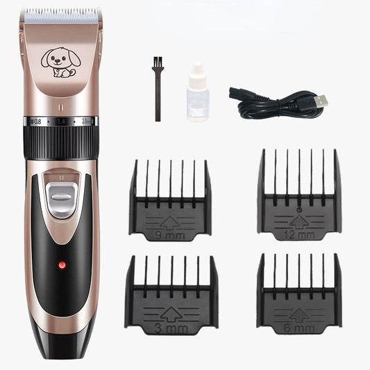 Dog Grooming Kit Clippers; Low Noise; Pet Grooming; Rechargeable;