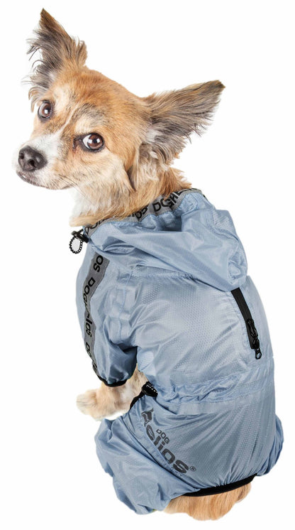Waterproof Multi-Adjustable Full Bodied Pet Dog Windbreaker Raincoat