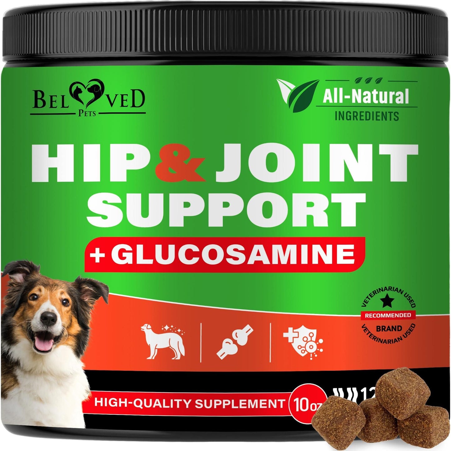 Hip & Joint Soft Chews for Dogs, Glucosamine Chondroitin MSM