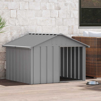 Dog House Gray 45.9 X32.1" Galvanized Steel