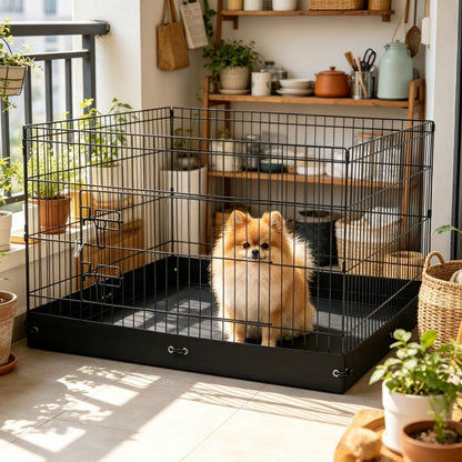 Dog House with Space-Saving for Outdoor