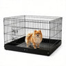 Foldable Outdoor Dog Playpen with Tray, Space-Saving Exercise Pen