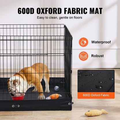 Dog Playpen, 4 Pcs 24 X 36 in Panels Foldable Metal Pet Exercise