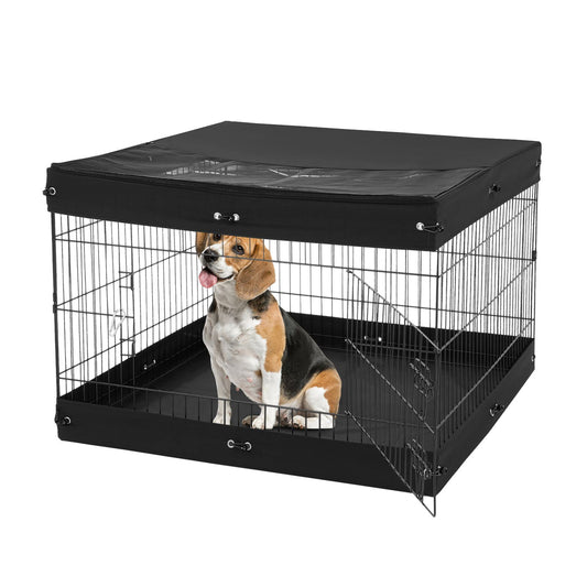 Dog Playpen, 4 Pcs 24 X 36 in Panels Foldable Metal Pet Exercise