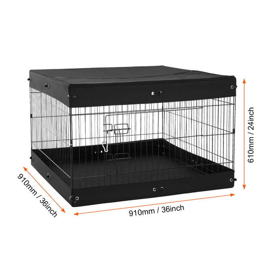 Dog Playpen, 4 Pcs 24 X 36 in Panels Foldable Metal Pet Exercise