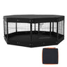 VEVOR Dog Playpen, 8 Pcs 24 X 24 in Panels Foldable Metal Pet Exercise