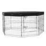 VEVOR Dog Playpen, 8 Pcs 30 W Panels Foldable Metal Pet Exercise Pen, Dog