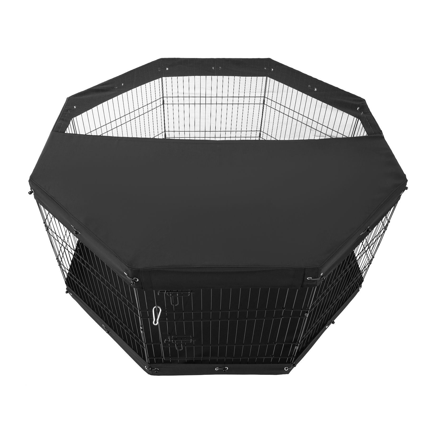 Dog Playpen, 8 Pcs 30 W Panels Foldable Metal Pet Exercise Pen, Dog