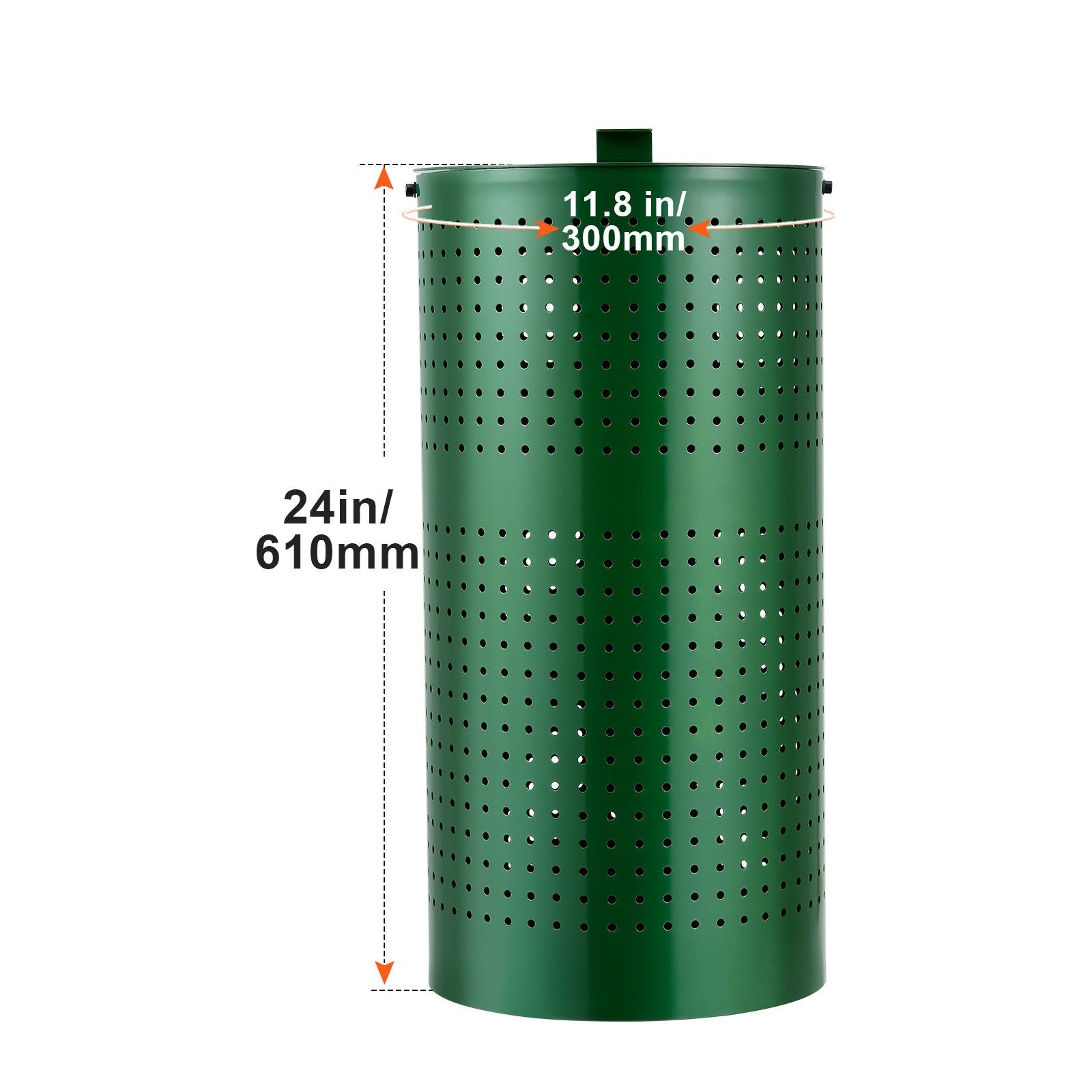 Dog Poop Trash Can with 50 Liner Bags, 11.5 Gallons Outdoor Dog
