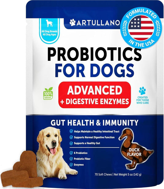 Dog Probiotic Chews with Prebiotics, Gut & Immunity Support