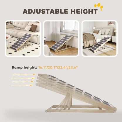 Dog Ramp for Couch, Foldable Pet Ramp for Small to Large Dog, 4