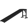 Dog Ramp with Non-Slip Carpet and Top Platform, 74 X 25", Black