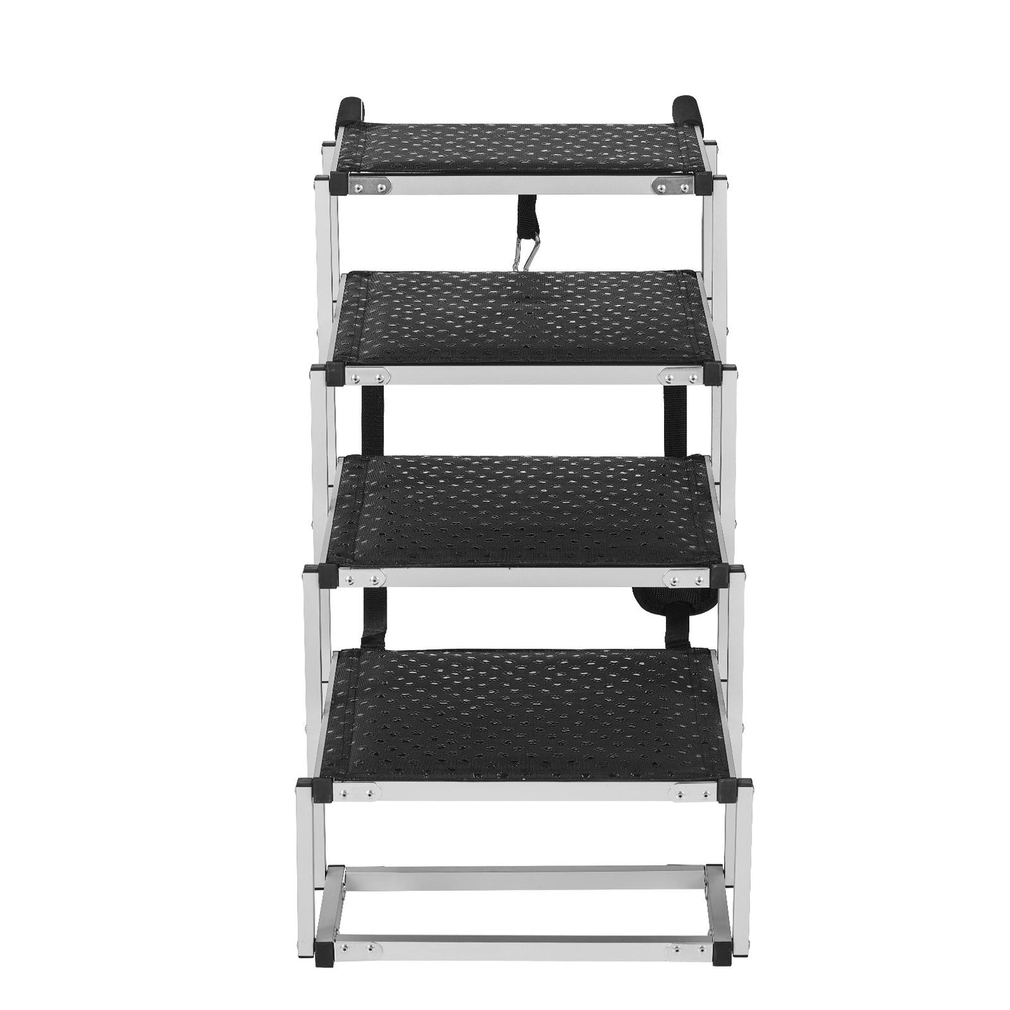 Dog Stair for Cars, Wide 4-Step Dog Car Steps, Folding Dog Car Ramp