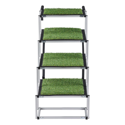 Dog Stairs for Car, 4 Steps Extra Wide Foldable Dog Ramp