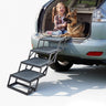 VEVOR Dog Stairs for Car, 4 Steps Extra Wide Foldable Dog Ramp