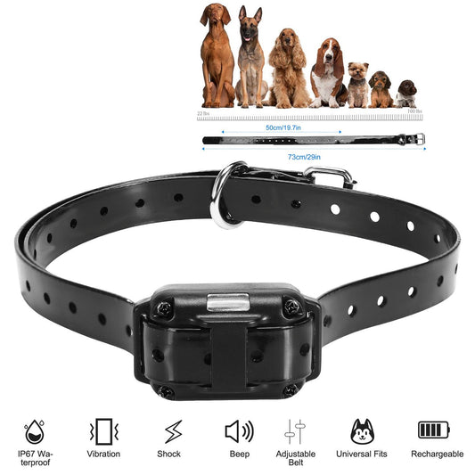 Dog Training Collar Receiver, IP67 Waterproof Static Collar with 3