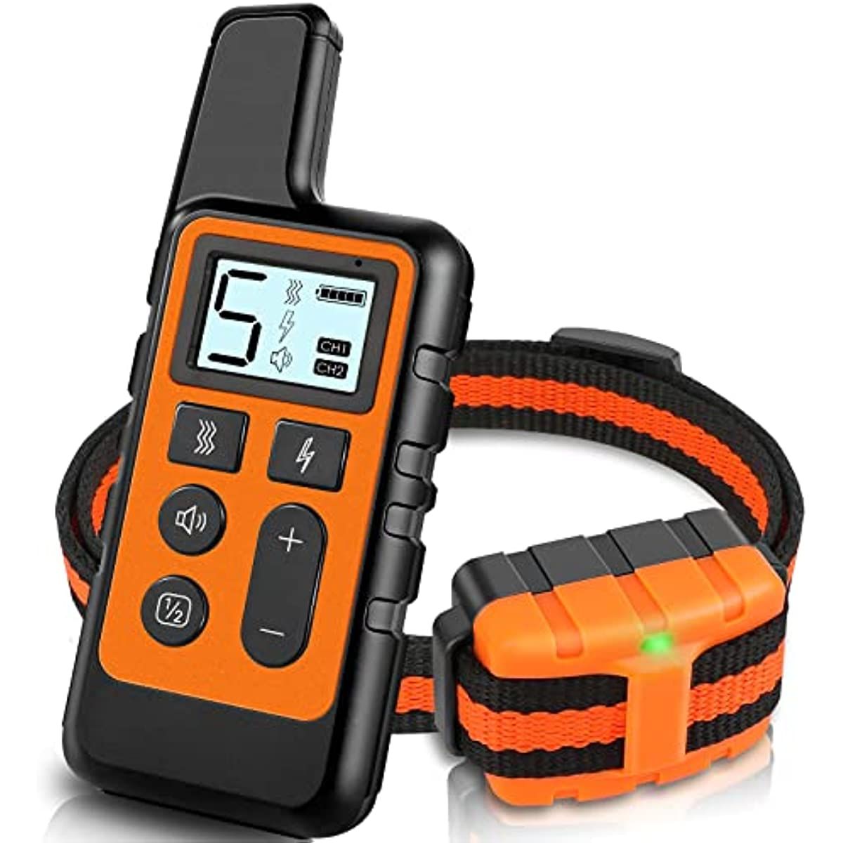 Dog Training Collar; Waterproof Shock Collars for Dog with Remote