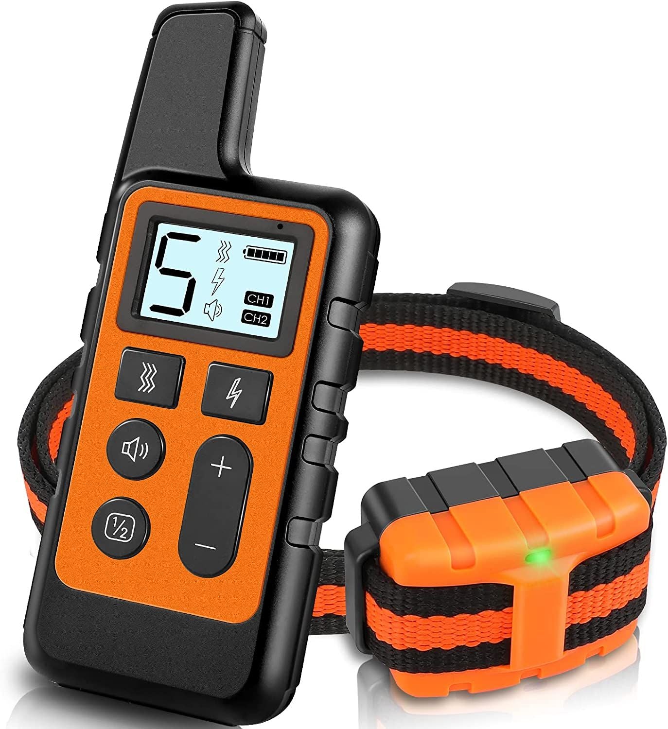 Dog Training Collar; Waterproof Shock Collars for Dog with Remote
