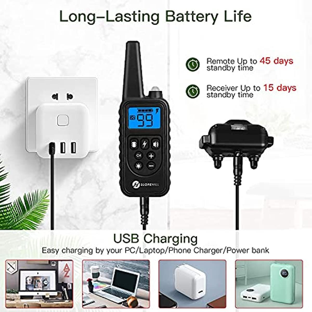 Dog Training Collar with Remote; Electronic Dog Shock Collar