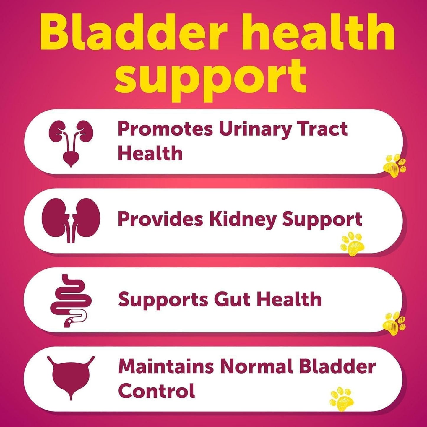 Cranberry Bladder Support Chews for Dogs, Urinary Health 2 Pack