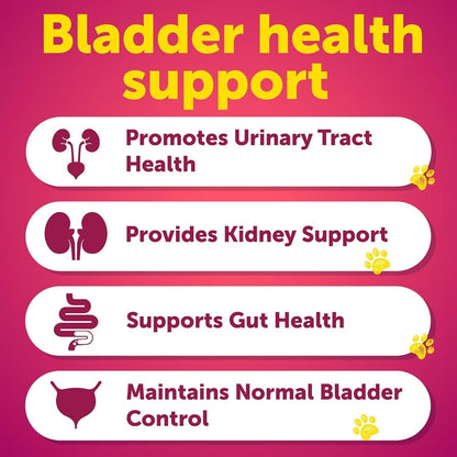 Cranberry Bladder Support Chews for Dogs, Urinary Health