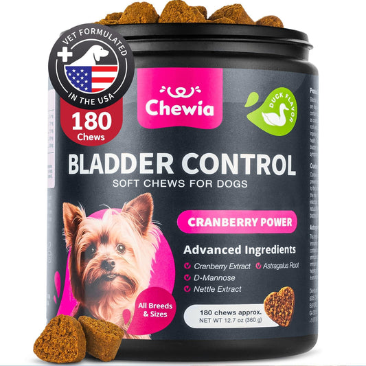 Cranberry Bladder Support Chews for Dogs, Kidney & Urinary