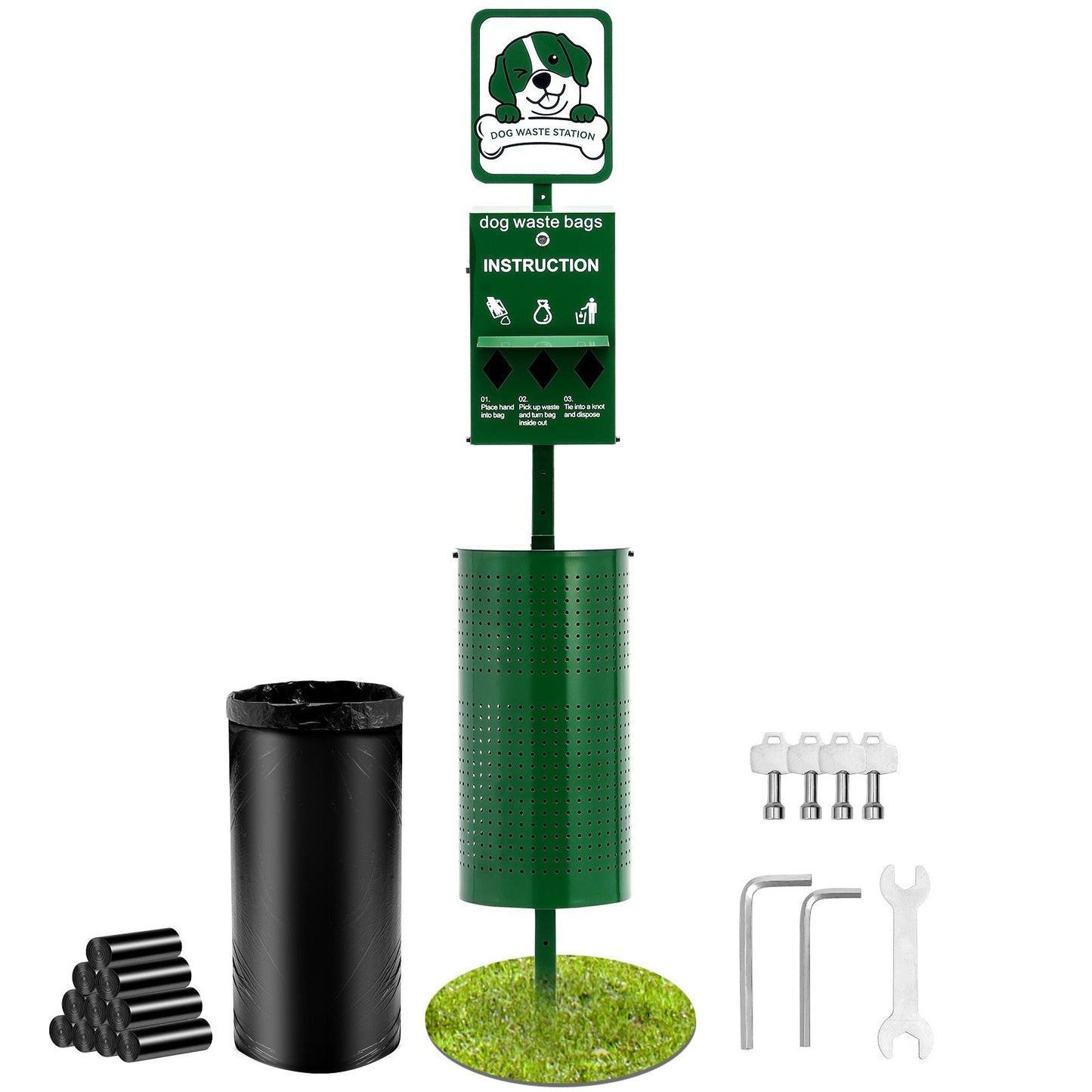 Dog Waste Station, Commercial Dog Poop Station, 11.5 Gallons