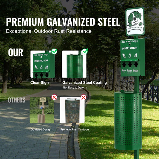 Dog Waste Station, Commercial Dog Poop Station, 11.5 Gallons