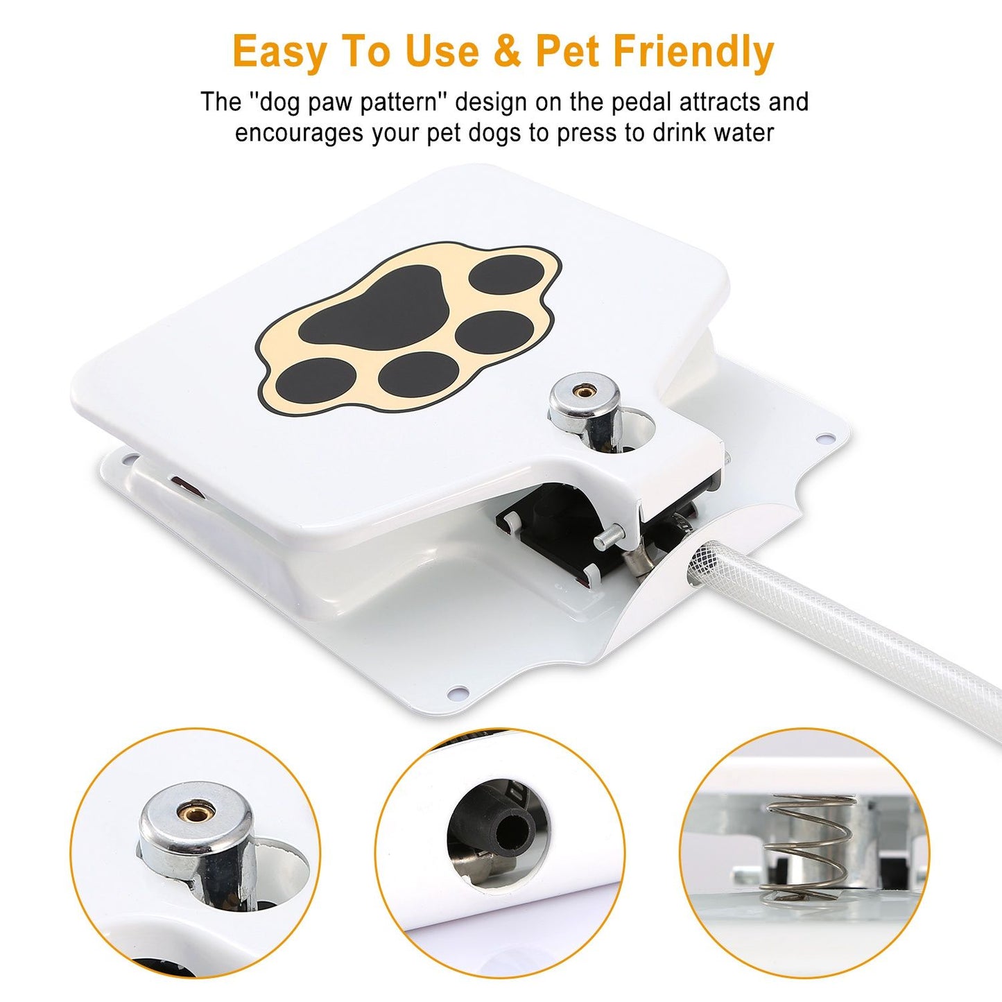 Dog Water Fountain Outdoor Dog Pet Water Dispenser Step-